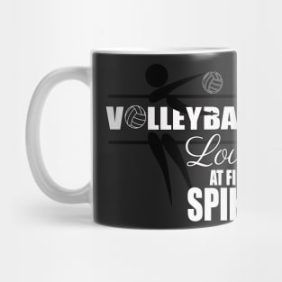 Love at First Spike, Cute Volleyball Gifts Mug